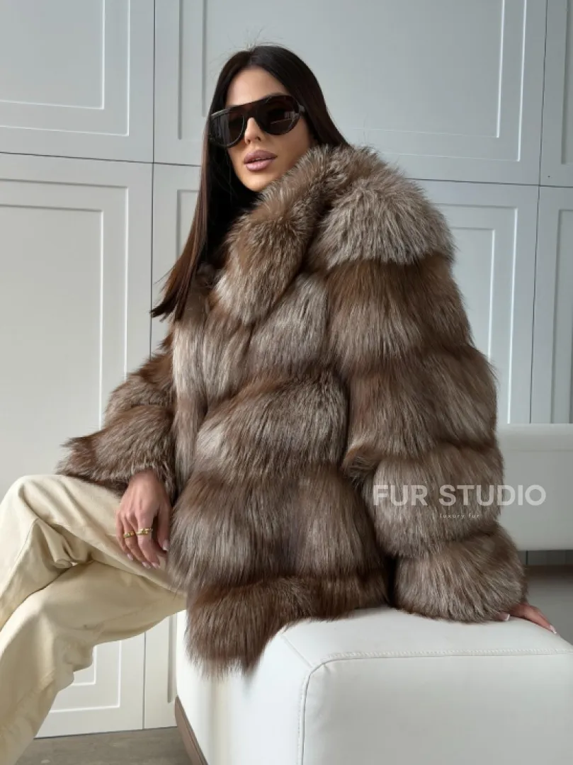 Полушубок из финской лисы