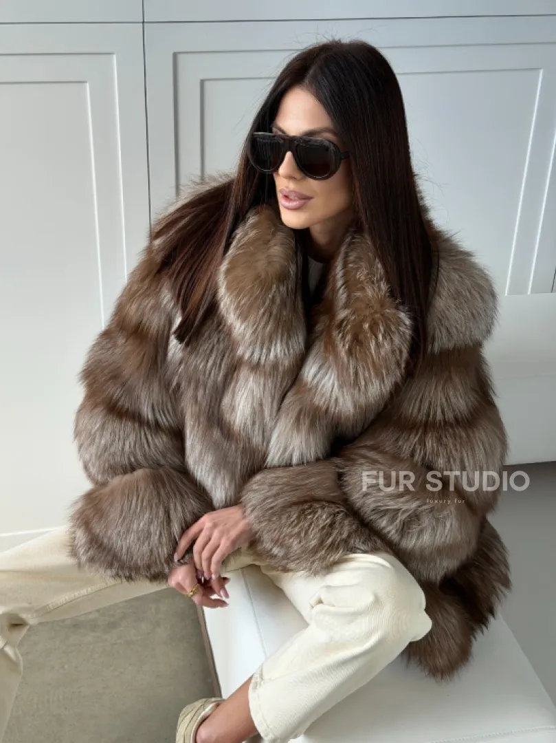 Полушубок из финской лисы