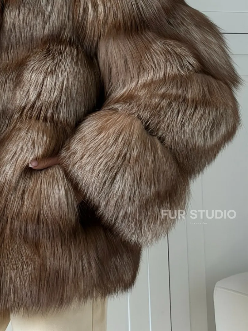 Полушубок из финской лисы