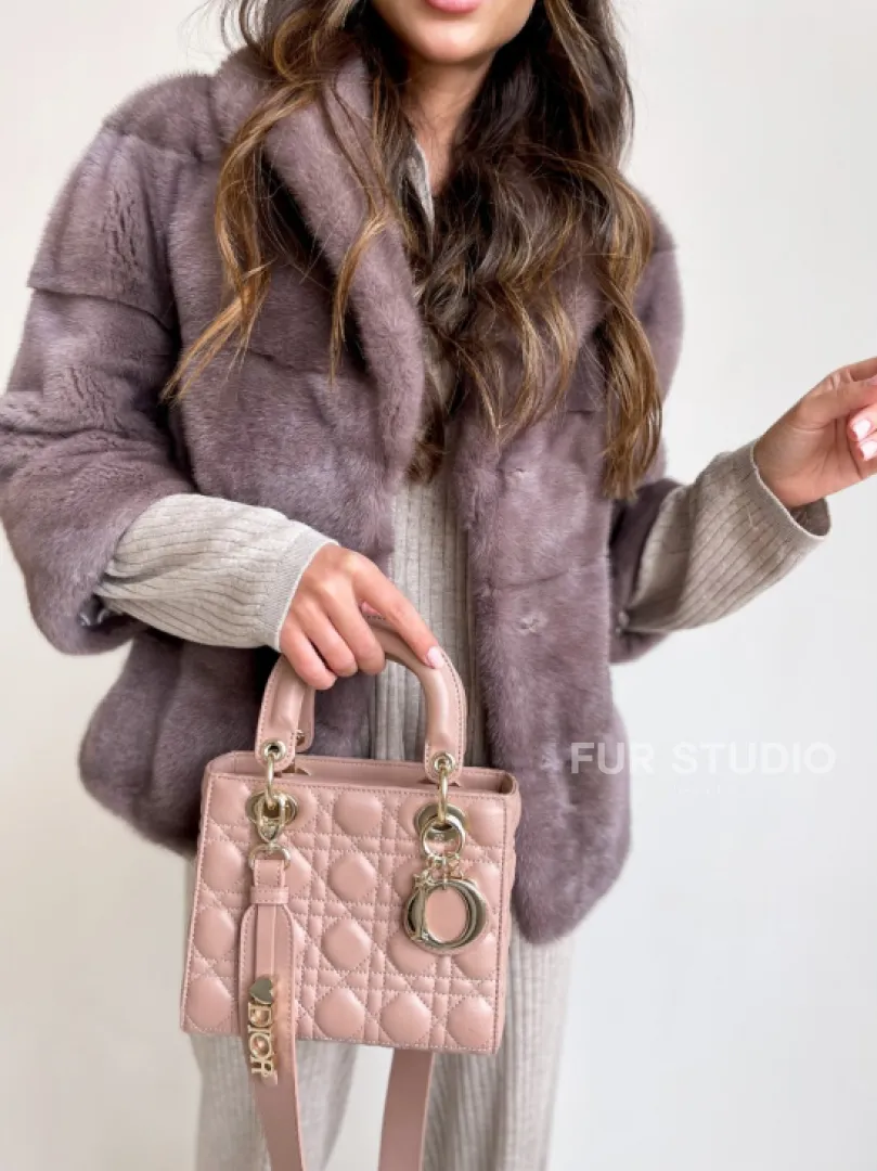 Шуба из меха норки автоледи