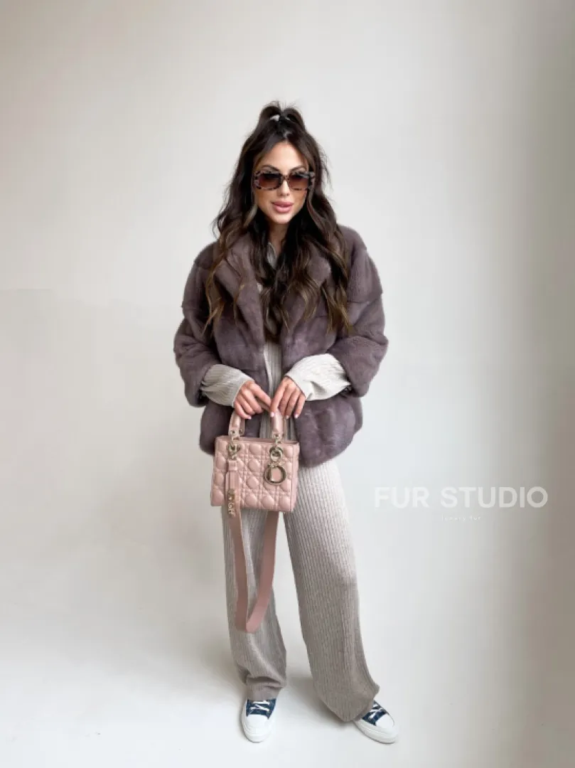 Шуба из меха норки автоледи