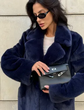 Норковая шуба цельный мех Saga furs