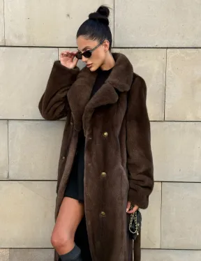 Норковая шуба цельный мех английский воротник KOPENHAGEN FUR