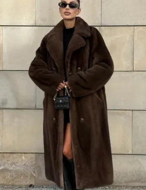 Норковая шуба цельный мех английский воротник KOPENHAGEN FUR