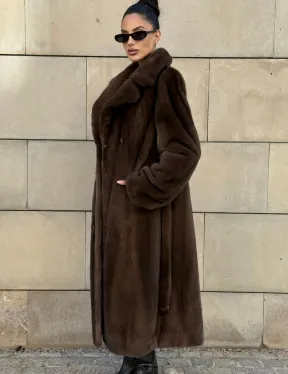 Норковая шуба цельный мех английский воротник KOPENHAGEN FUR