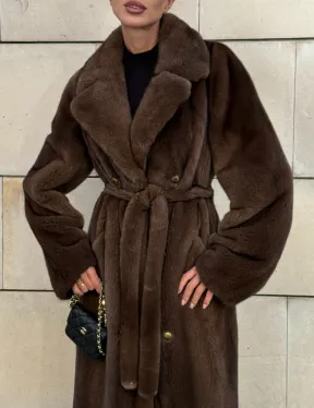 Норковая шуба цельный мех английский воротник KOPENHAGEN FUR