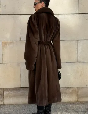 Норковая шуба цельный мех английский воротник KOPENHAGEN FUR