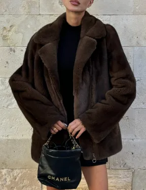 Норковая куртка (косуха) из аукционной скандинавской норки