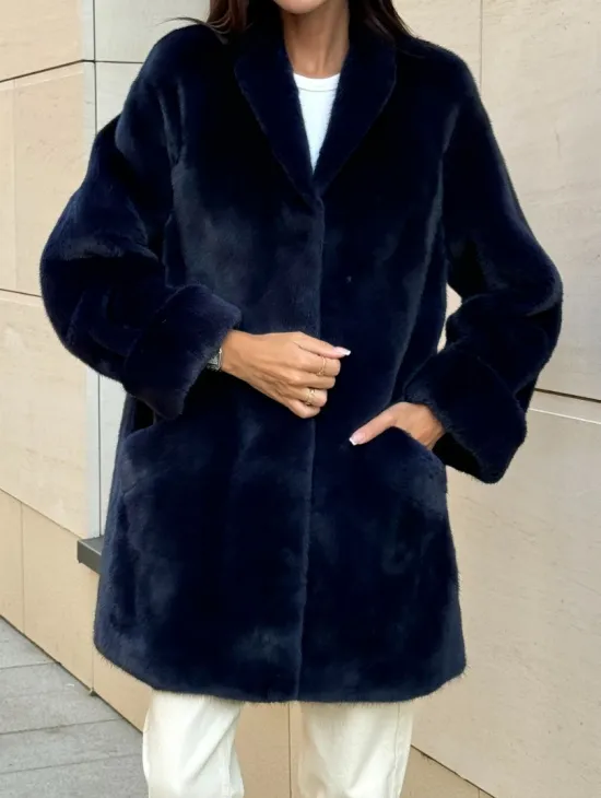 Шуба из аукционного меха норки KOPENHAGEN FUR