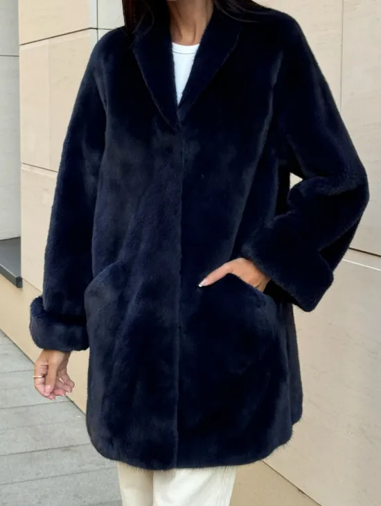 Шуба из аукционного меха норки KOPENHAGEN FUR
