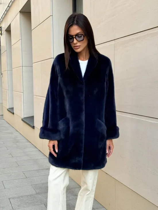 Шуба из аукционного меха норки KOPENHAGEN FUR
