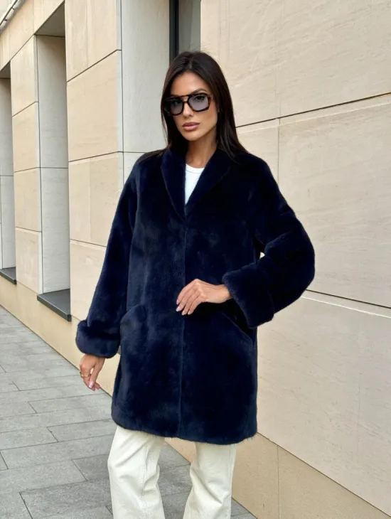 Шуба из аукционного меха норки KOPENHAGEN FUR