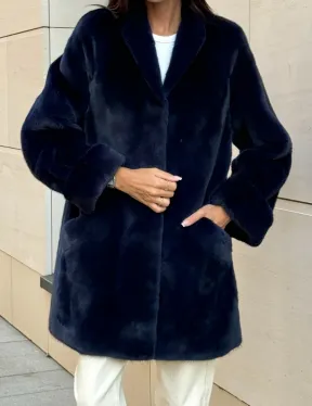 Шуба из аукционного меха норки KOPENHAGEN FUR