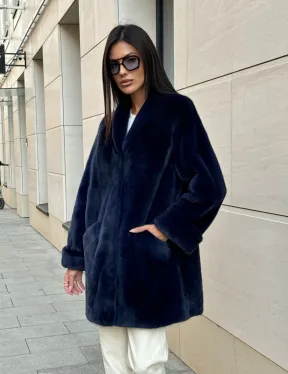 Шуба из аукционного меха норки KOPENHAGEN FUR