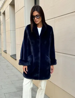 Шуба из аукционного меха норки KOPENHAGEN FUR