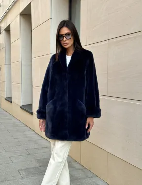 Шуба из аукционного меха норки KOPENHAGEN FUR