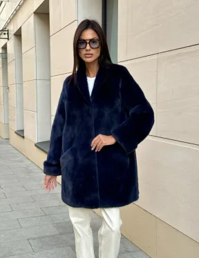 Шуба из аукционного меха норки KOPENHAGEN FUR