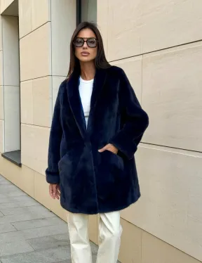 Шуба из аукционного меха норки KOPENHAGEN FUR