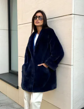 Шуба из аукционного меха норки KOPENHAGEN FUR