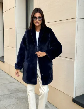 Шуба из аукционного меха норки KOPENHAGEN FUR