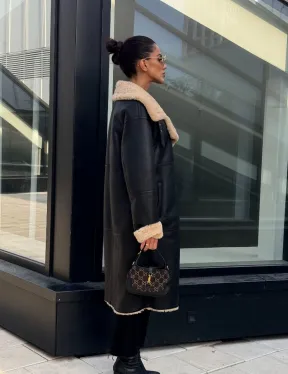 Женская натуральная дубленка из кожи силка