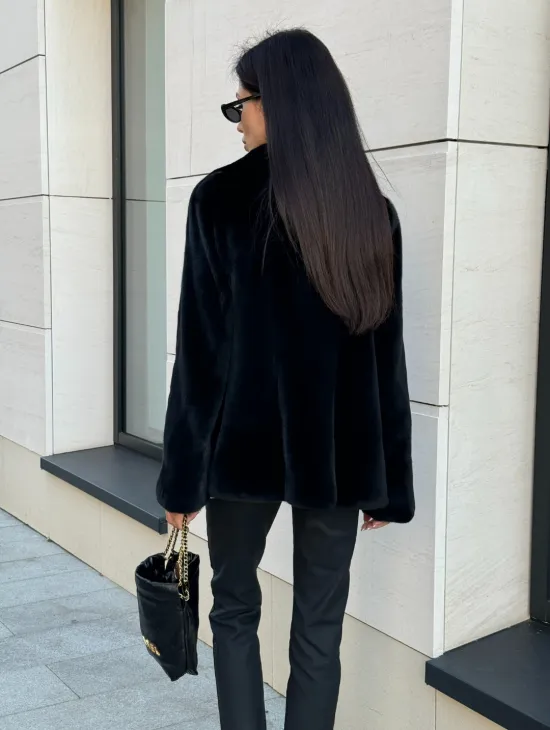 Шуба норковая BlackGlama, пиджак автоледи - английский воротник