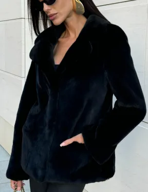 Шуба норковая BlackGlama, пиджак автоледи - английский воротник