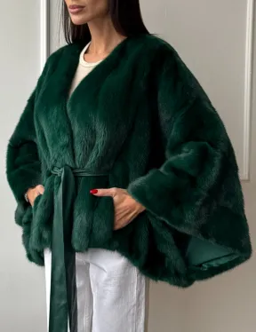 Полушубок из меха североамериканской норки - фасон 