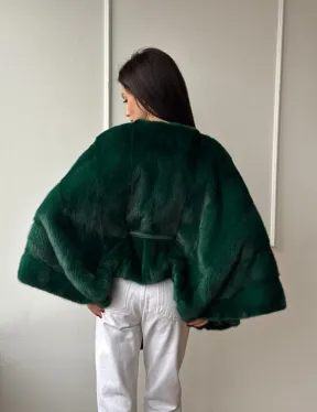 Полушубок из меха североамериканской норки - фасон 