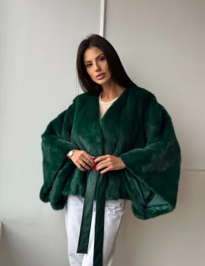 Полушубок из меха североамериканской норки - фасон 