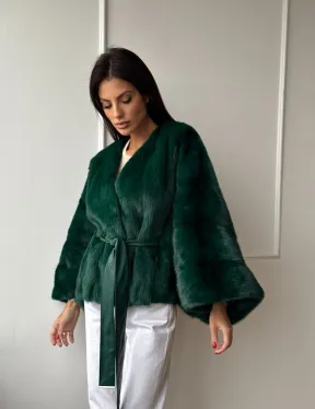 Полушубок из меха североамериканской норки - фасон 