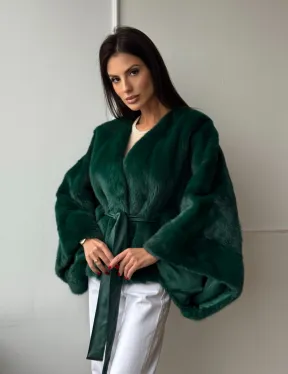 Полушубок из меха североамериканской норки - фасон 