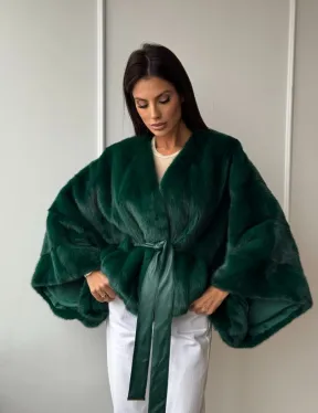 Полушубок из меха североамериканской норки - фасон 