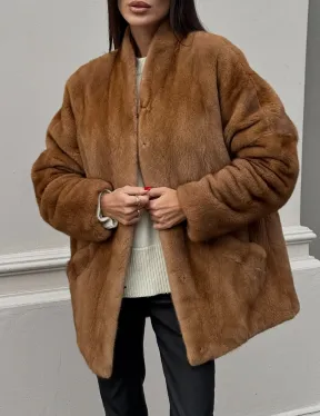 Шуба из меха норки NAFA  