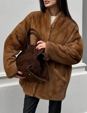 Шуба из меха норки NAFA  