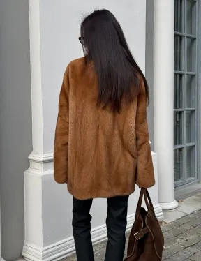 Шуба из меха норки NAFA  