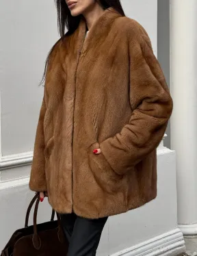 Шуба из меха норки NAFA  