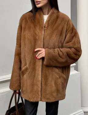 Шуба из меха норки NAFA  