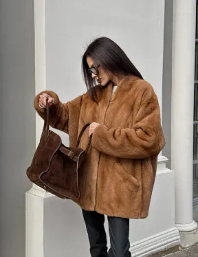 Шуба из меха норки NAFA  