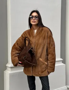 Шуба из меха норки NAFA  