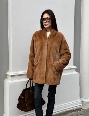 Шуба из меха норки NAFA  