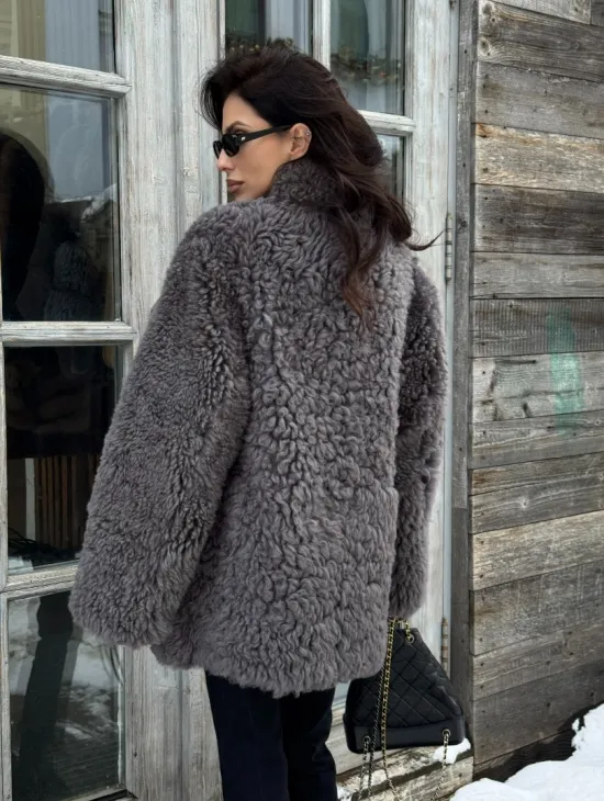 Шубка - дубленка двухсторонняя из натуральной овчины