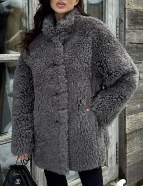 Шубка - дубленка двухсторонняя из натуральной овчины