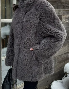 Шубка - дубленка двухсторонняя из натуральной овчины