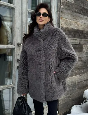 Шубка - дубленка двухсторонняя из натуральной овчины