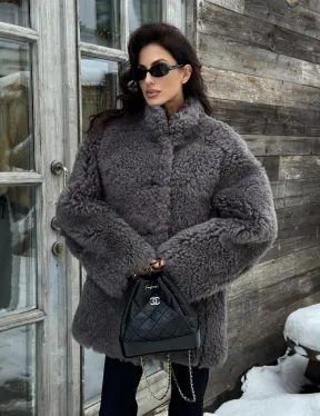 Шубка - дубленка двухсторонняя из натуральной овчины