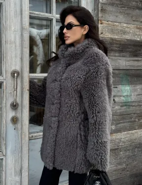 Шубка - дубленка двухсторонняя из натуральной овчины