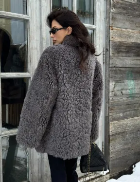 Шубка - дубленка двухсторонняя из натуральной овчины