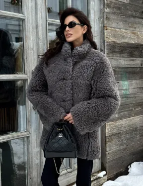 Шубка - дубленка двухсторонняя из натуральной овчины
