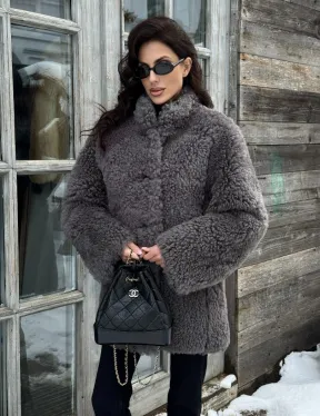 Шубка - дубленка двухсторонняя из натуральной овчины